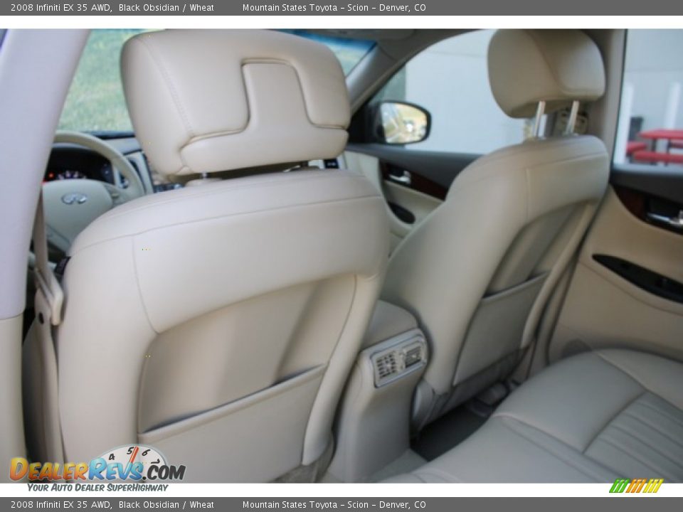 2008 Infiniti EX 35 AWD Black Obsidian / Wheat Photo #18