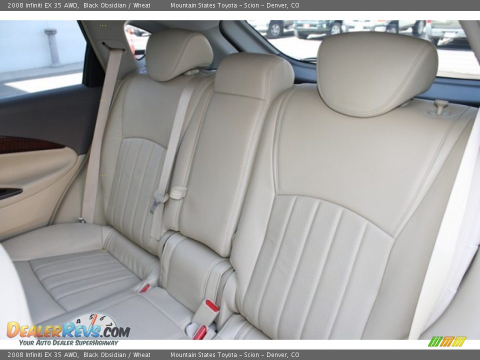 2008 Infiniti EX 35 AWD Black Obsidian / Wheat Photo #20