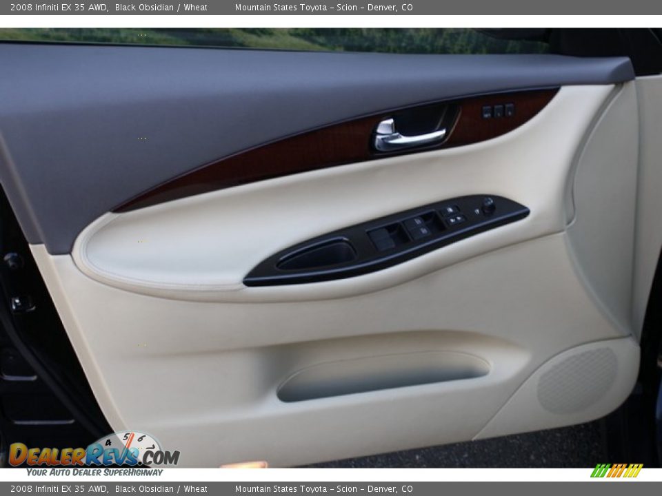 2008 Infiniti EX 35 AWD Black Obsidian / Wheat Photo #21