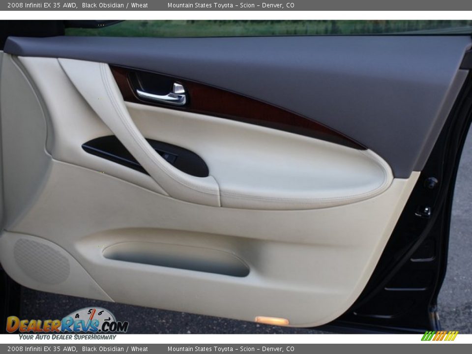 2008 Infiniti EX 35 AWD Black Obsidian / Wheat Photo #22
