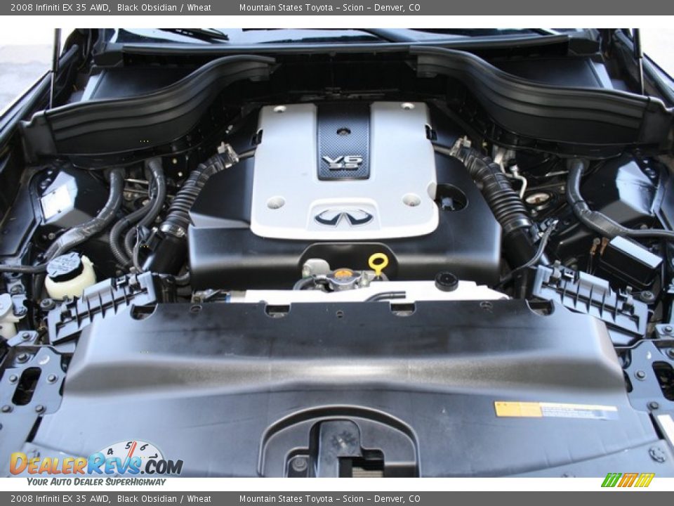 2008 Infiniti EX 35 AWD Black Obsidian / Wheat Photo #24