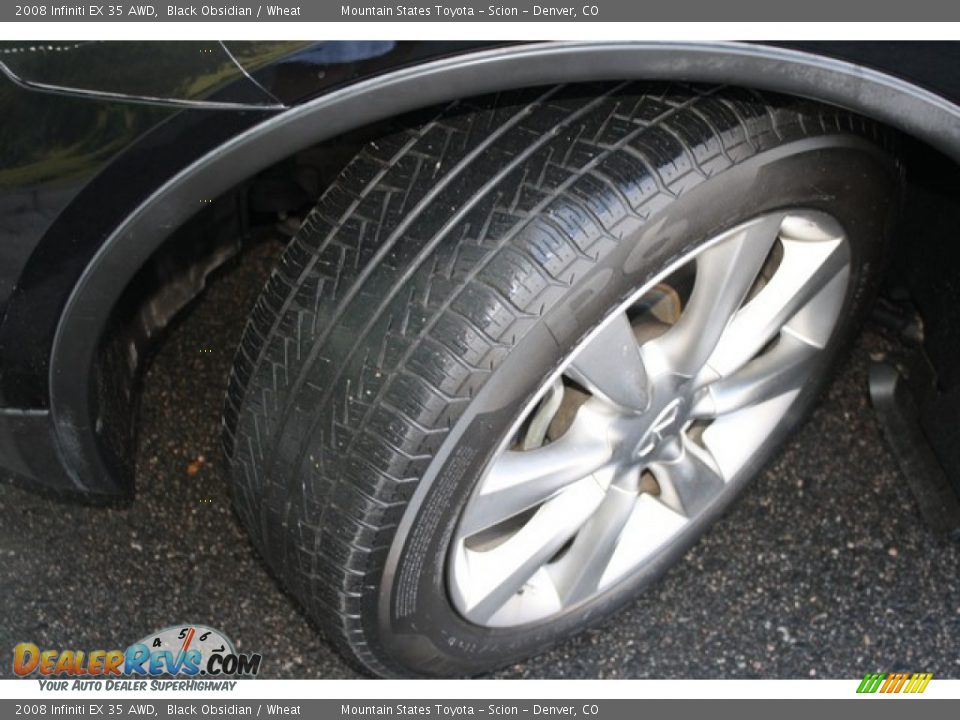 2008 Infiniti EX 35 AWD Black Obsidian / Wheat Photo #25