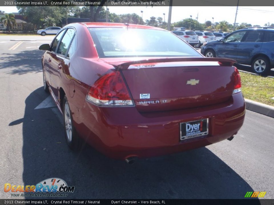 2013 Chevrolet Impala LT Crystal Red Tintcoat / Neutral Photo #4