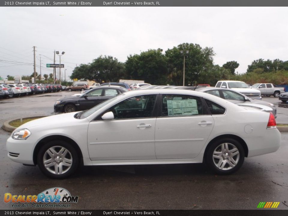 2013 Chevrolet Impala LT Summit White / Ebony Photo #3