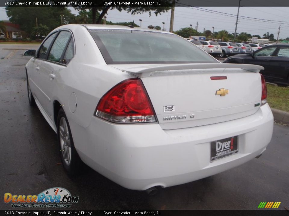 2013 Chevrolet Impala LT Summit White / Ebony Photo #4