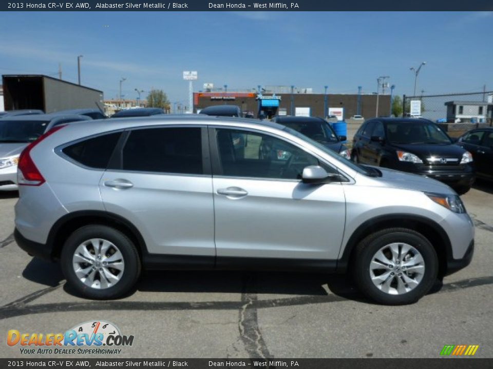 2013 Honda CR-V EX AWD Alabaster Silver Metallic / Black Photo #2