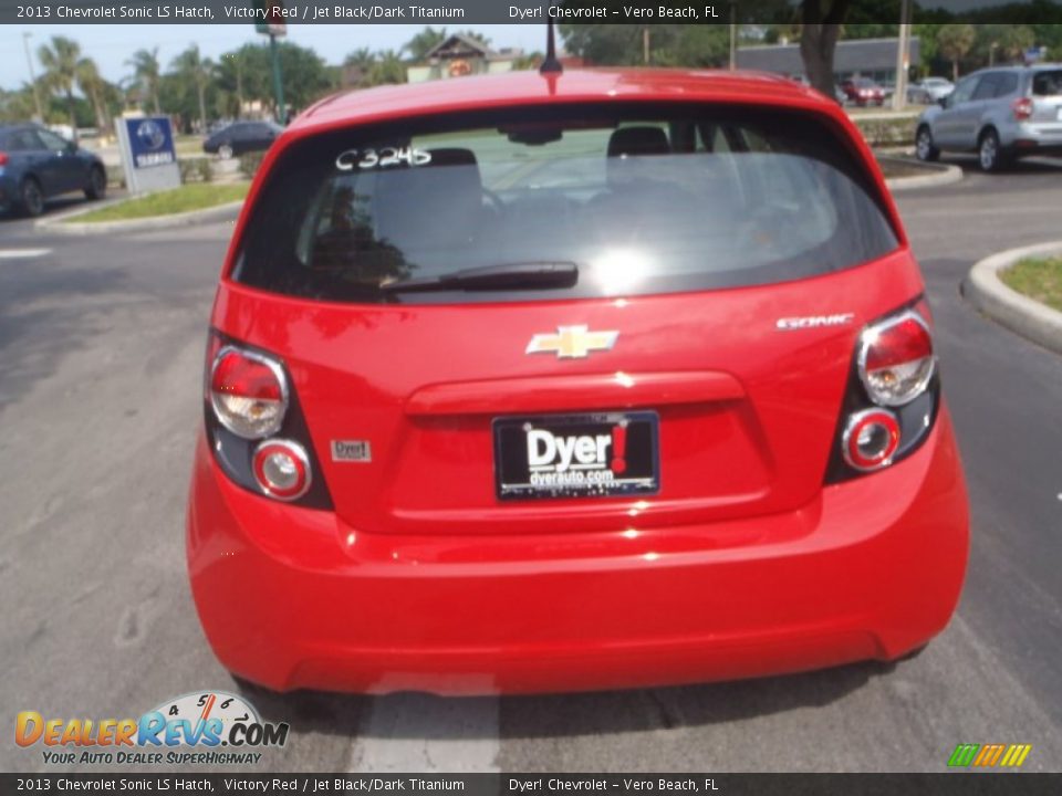 2013 Chevrolet Sonic LS Hatch Victory Red / Jet Black/Dark Titanium Photo #5