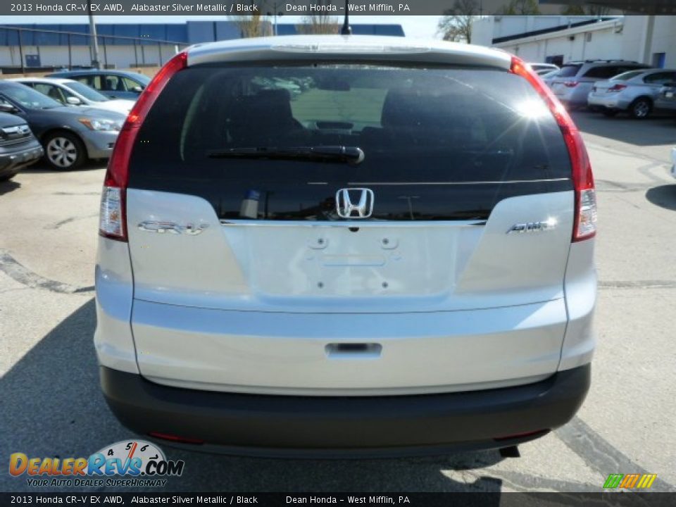 2013 Honda CR-V EX AWD Alabaster Silver Metallic / Black Photo #4