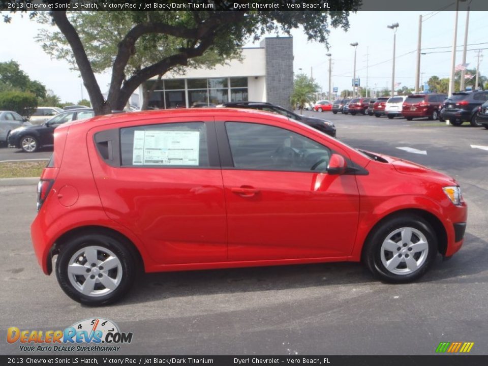 Victory Red 2013 Chevrolet Sonic LS Hatch Photo #6