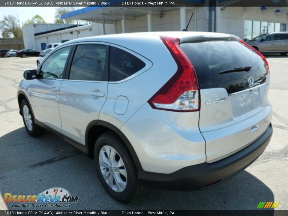 2013 Honda CR-V EX AWD Alabaster Silver Metallic / Black Photo #5