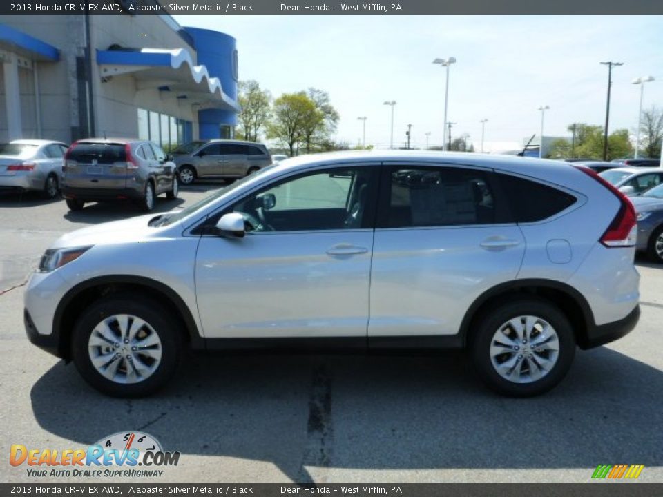 2013 Honda CR-V EX AWD Alabaster Silver Metallic / Black Photo #6