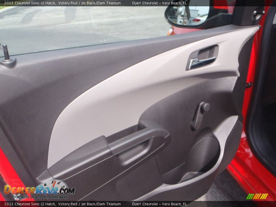 2013 Chevrolet Sonic LS Hatch Victory Red / Jet Black/Dark Titanium Photo #8