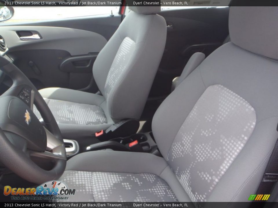 2013 Chevrolet Sonic LS Hatch Victory Red / Jet Black/Dark Titanium Photo #9