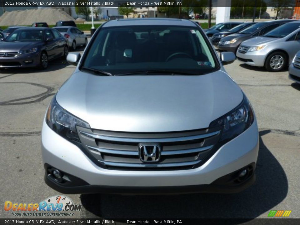 2013 Honda CR-V EX AWD Alabaster Silver Metallic / Black Photo #8