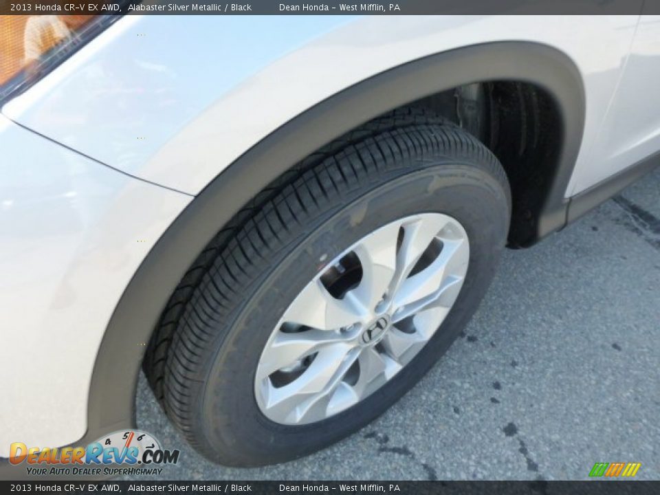 2013 Honda CR-V EX AWD Alabaster Silver Metallic / Black Photo #9