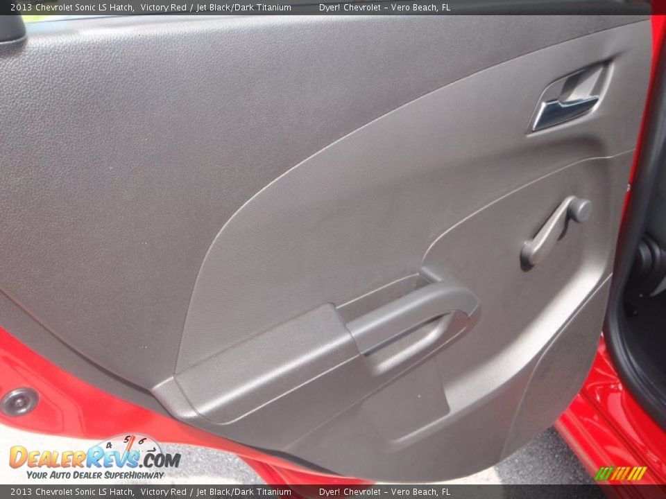 2013 Chevrolet Sonic LS Hatch Victory Red / Jet Black/Dark Titanium Photo #14