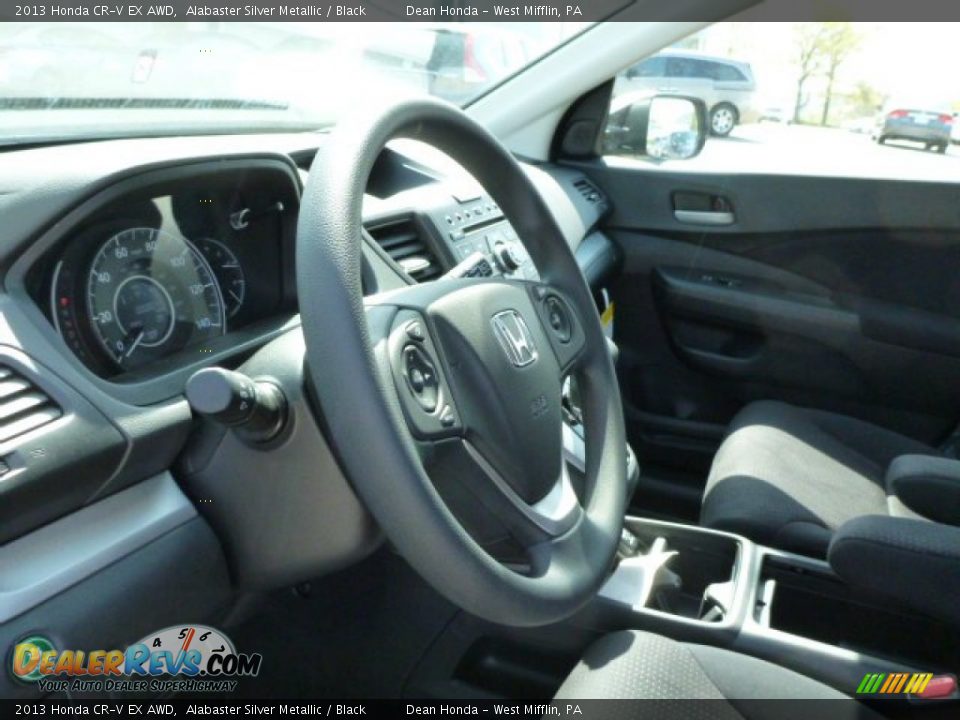 2013 Honda CR-V EX AWD Alabaster Silver Metallic / Black Photo #15