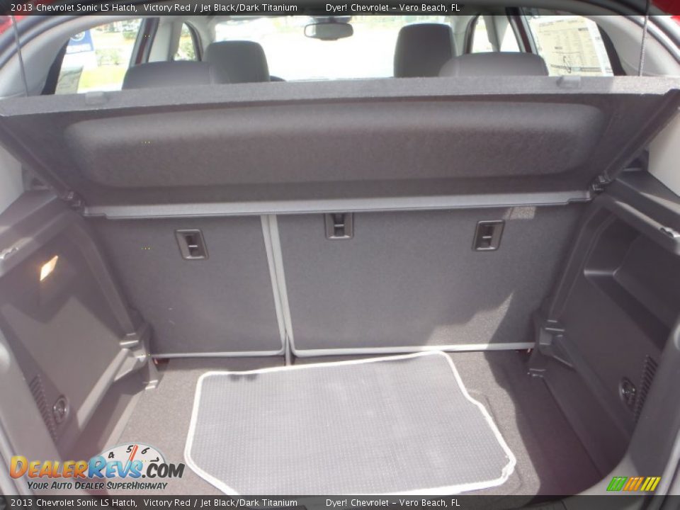 2013 Chevrolet Sonic LS Hatch Victory Red / Jet Black/Dark Titanium Photo #16