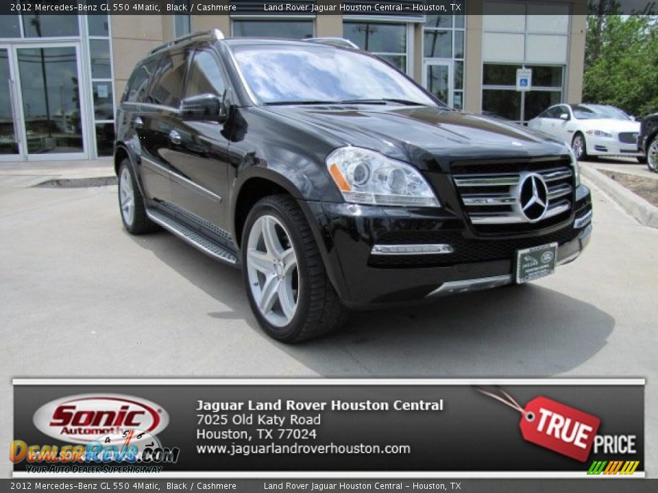 2012 Mercedes-Benz GL 550 4Matic Black / Cashmere Photo #1