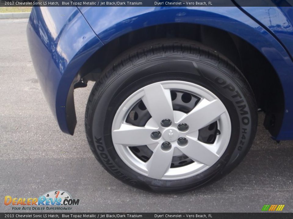 2013 Chevrolet Sonic LS Hatch Blue Topaz Metallic / Jet Black/Dark Titanium Photo #7