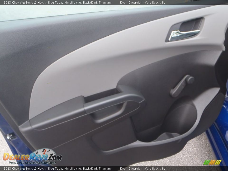 2013 Chevrolet Sonic LS Hatch Blue Topaz Metallic / Jet Black/Dark Titanium Photo #8