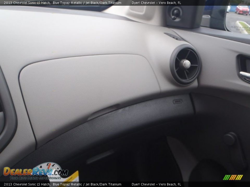 2013 Chevrolet Sonic LS Hatch Blue Topaz Metallic / Jet Black/Dark Titanium Photo #13