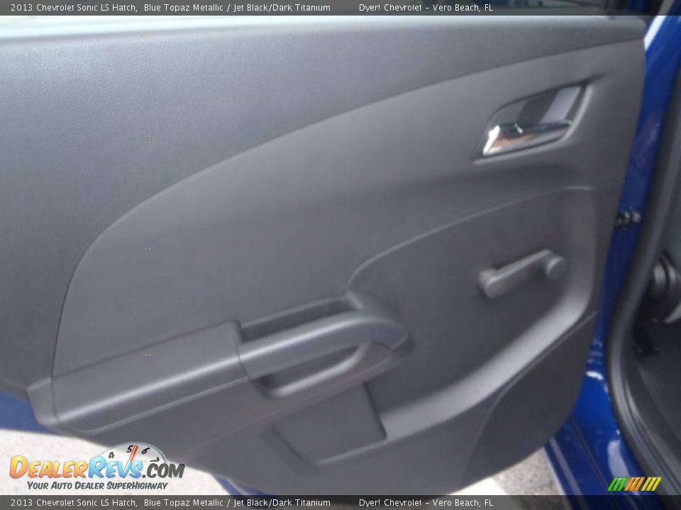 2013 Chevrolet Sonic LS Hatch Blue Topaz Metallic / Jet Black/Dark Titanium Photo #14