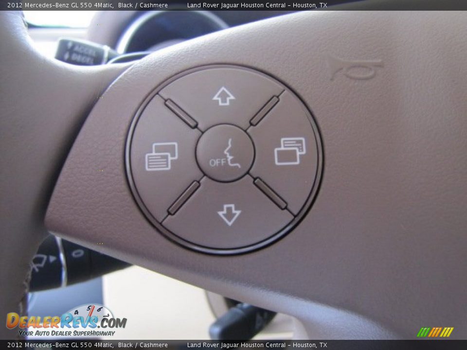 2012 Mercedes-Benz GL 550 4Matic Black / Cashmere Photo #15
