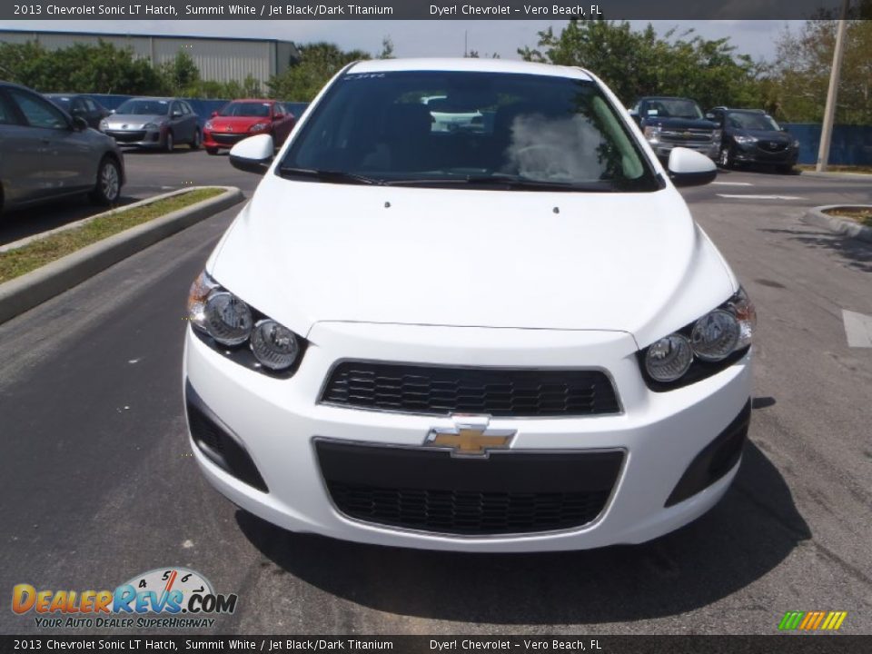 2013 Chevrolet Sonic LT Hatch Summit White / Jet Black/Dark Titanium Photo #2