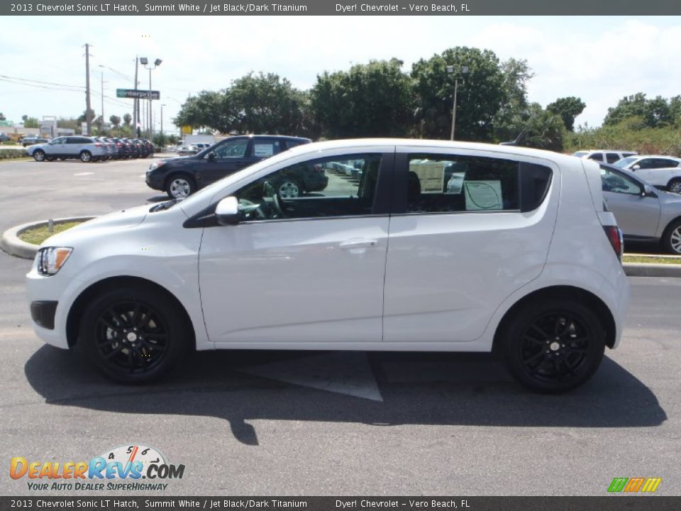 2013 Chevrolet Sonic LT Hatch Summit White / Jet Black/Dark Titanium Photo #3