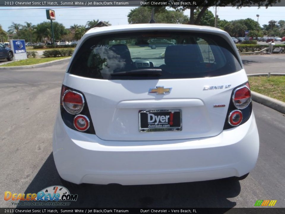 2013 Chevrolet Sonic LT Hatch Summit White / Jet Black/Dark Titanium Photo #5