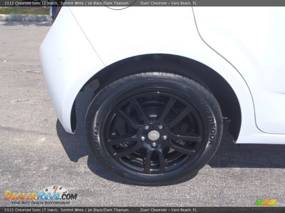 2013 Chevrolet Sonic LT Hatch Summit White / Jet Black/Dark Titanium Photo #7