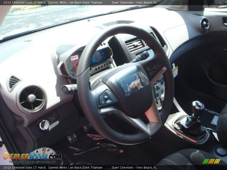 2013 Chevrolet Sonic LT Hatch Summit White / Jet Black/Dark Titanium Photo #10