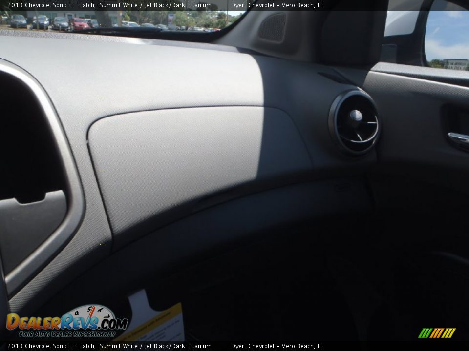 2013 Chevrolet Sonic LT Hatch Summit White / Jet Black/Dark Titanium Photo #16
