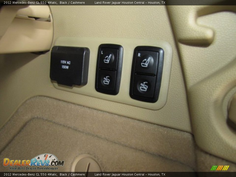 2012 Mercedes-Benz GL 550 4Matic Black / Cashmere Photo #35