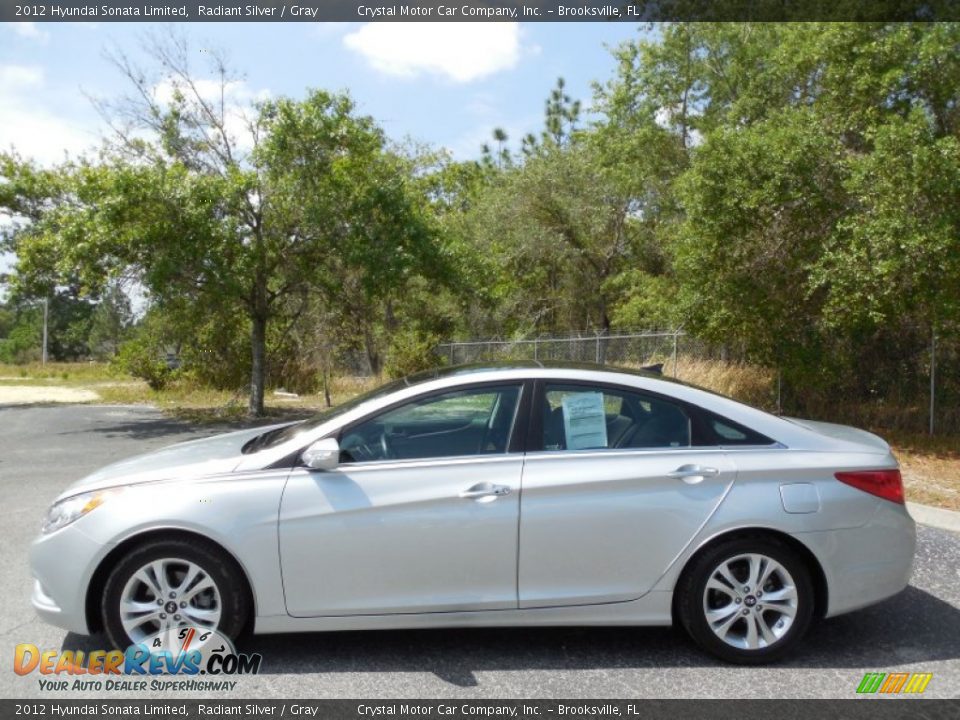 2012 Hyundai Sonata Limited Radiant Silver / Gray Photo #2