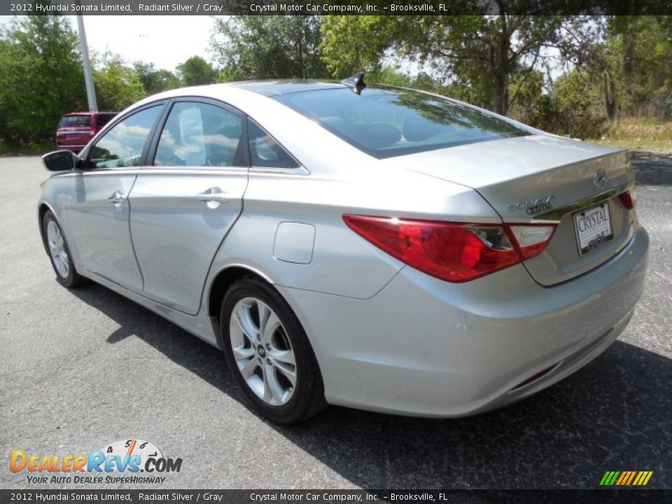 2012 Hyundai Sonata Limited Radiant Silver / Gray Photo #3