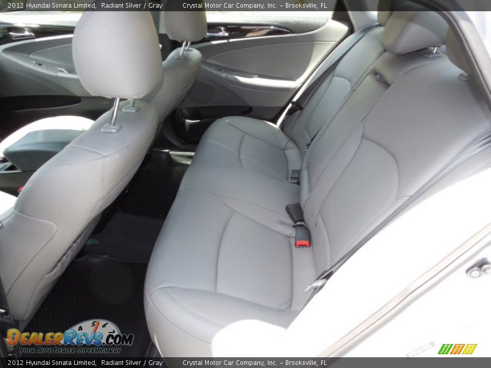 2012 Hyundai Sonata Limited Radiant Silver / Gray Photo #5