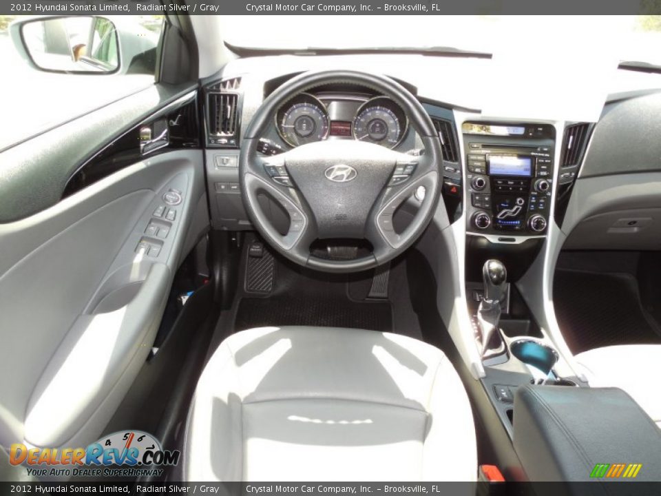 2012 Hyundai Sonata Limited Radiant Silver / Gray Photo #6