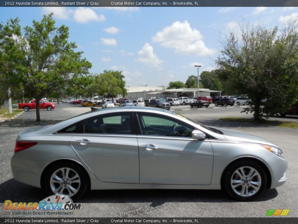 2012 Hyundai Sonata Limited Radiant Silver / Gray Photo #9