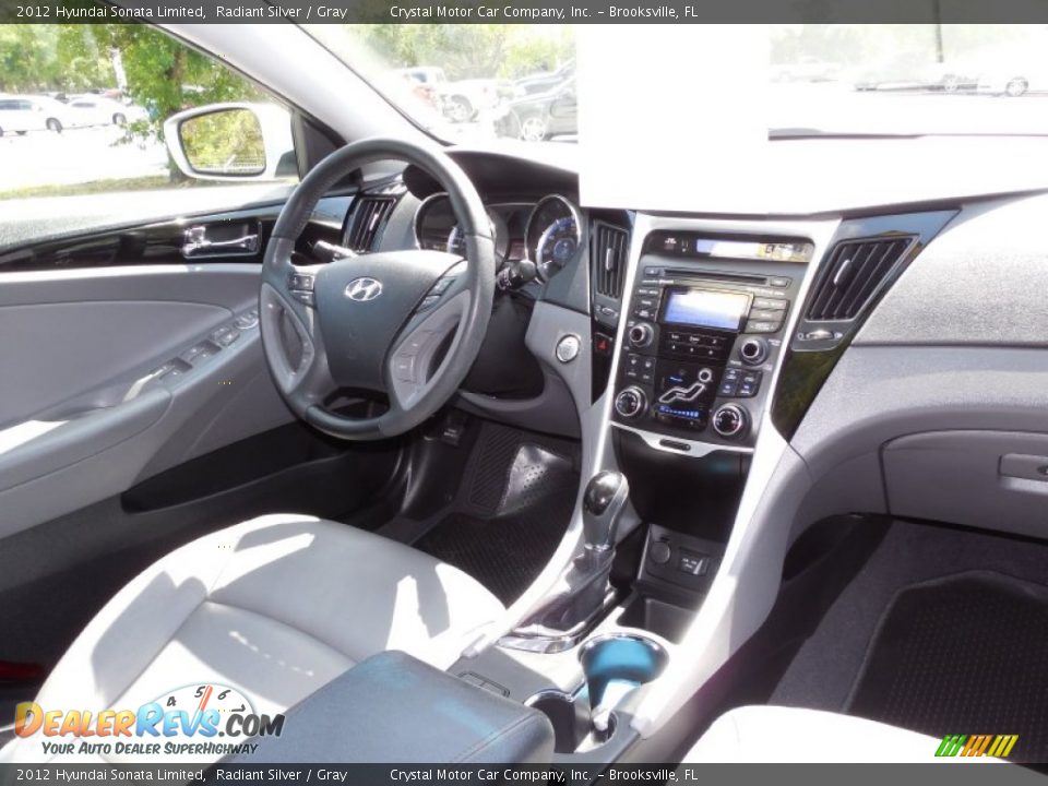 2012 Hyundai Sonata Limited Radiant Silver / Gray Photo #11