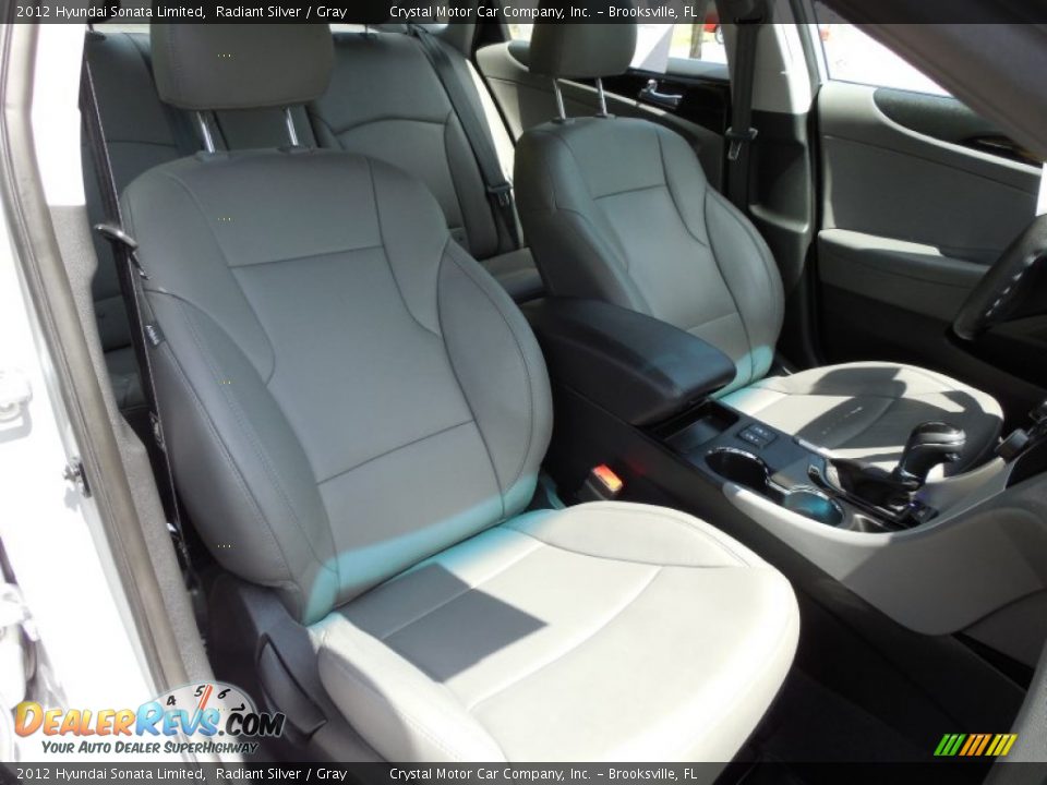 2012 Hyundai Sonata Limited Radiant Silver / Gray Photo #12