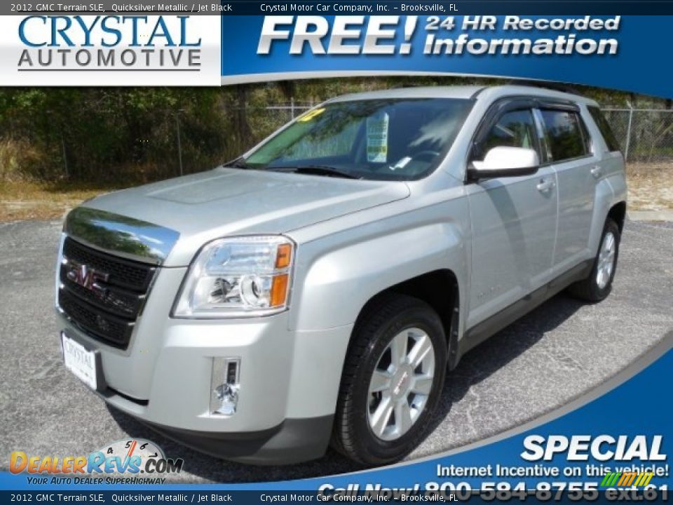 2012 GMC Terrain SLE Quicksilver Metallic / Jet Black Photo #1