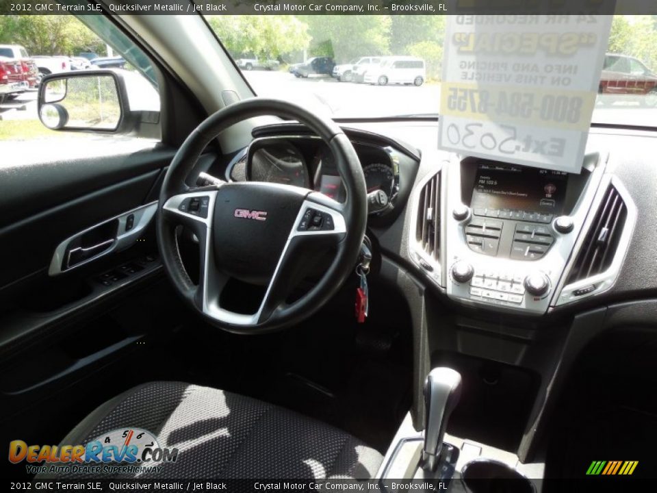 2012 GMC Terrain SLE Quicksilver Metallic / Jet Black Photo #12