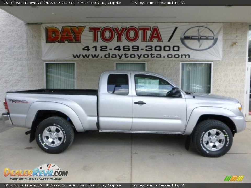 2013 Toyota Tacoma V6 TRD Access Cab 4x4 Silver Streak Mica / Graphite Photo #1