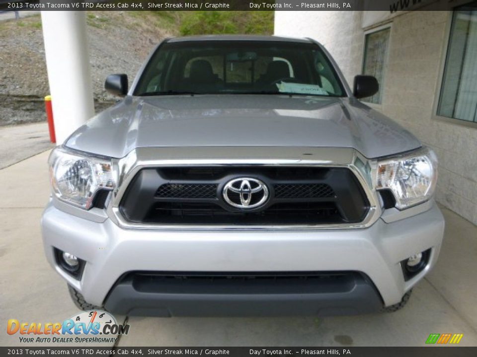 2013 Toyota Tacoma V6 TRD Access Cab 4x4 Silver Streak Mica / Graphite Photo #6
