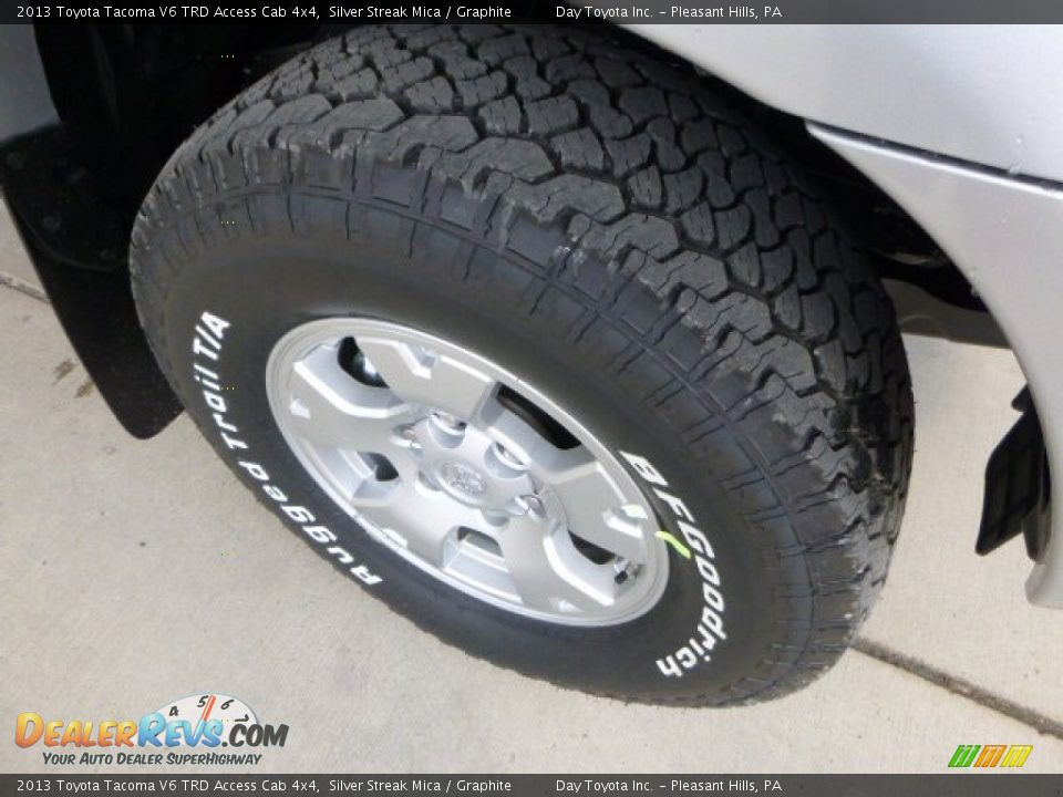 2013 Toyota Tacoma V6 TRD Access Cab 4x4 Silver Streak Mica / Graphite Photo #8
