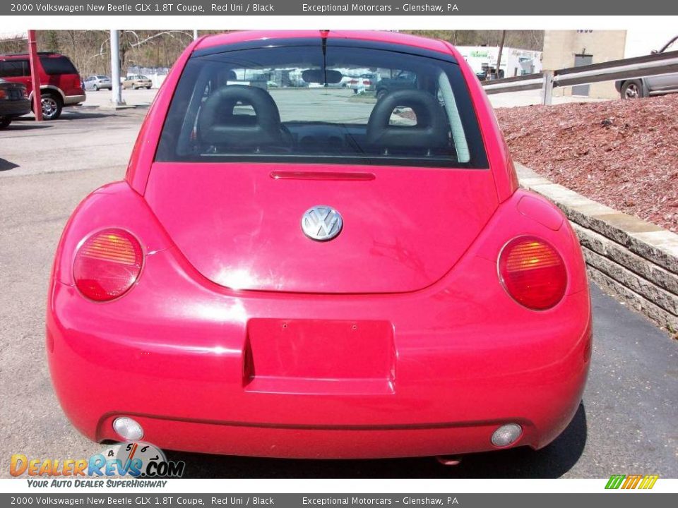 2000 Volkswagen New Beetle GLX 1.8T Coupe Red Uni / Black Photo #4