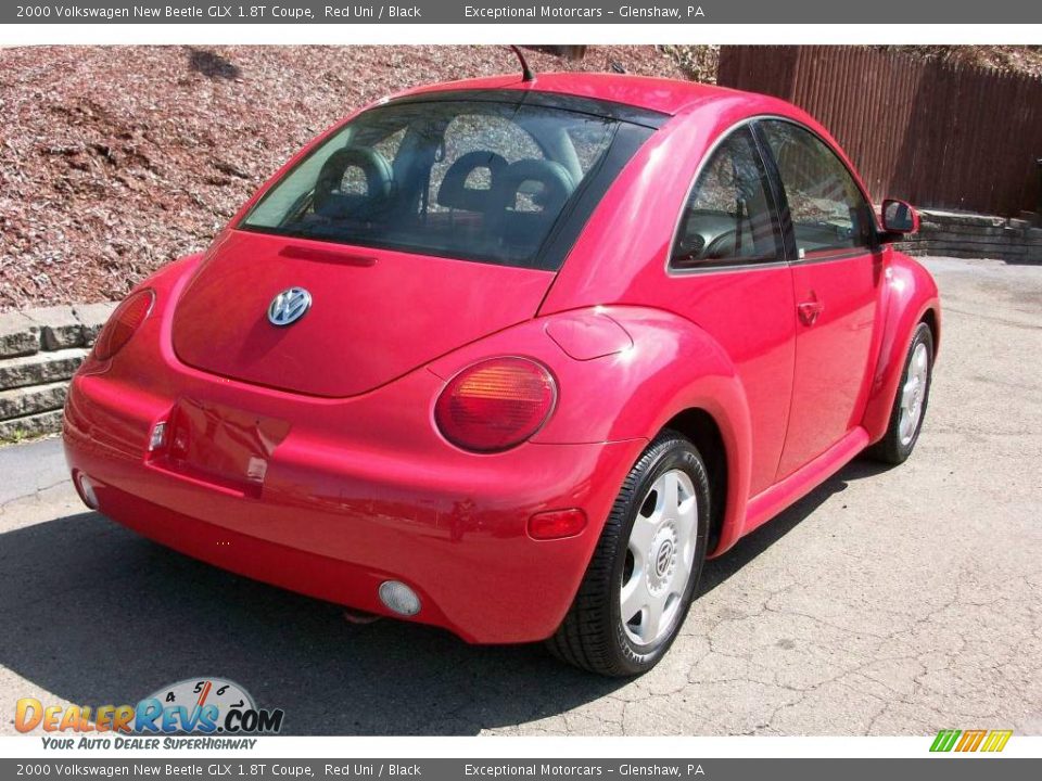 2000 Volkswagen New Beetle GLX 1.8T Coupe Red Uni / Black Photo #5