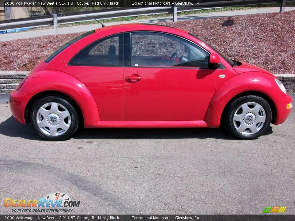2000 Volkswagen New Beetle GLX 1.8T Coupe Red Uni / Black Photo #6